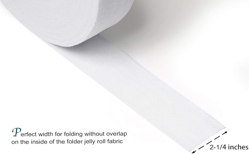 Zipcase 2 Pack On-A-Roll Upholstery Needle-Punched Cotton Batting for Jelly Roll Rugs, Purses, 2-1/4 inches Total 100 Yards - Image 3